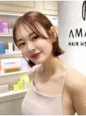 AMANI 外ハネボブ美肌カラー