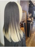 blond gray Black