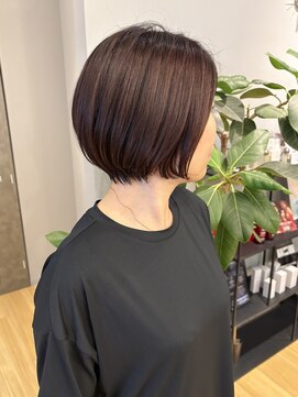 ジアン バイ ミルボン NU茶屋町+(GIEN by milbon) ショートボブ/丸みショート/ショートヘア/吉岡美音