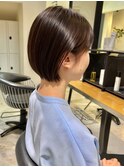 艶感ショートボブ【20代/30代/イルミナカラー/縮毛矯正/髪質改善