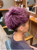 ヘアーサロン アトリエ(Hair salon ATORIE)&nbsp;ベリーショートブリーチカラーピンクパープル