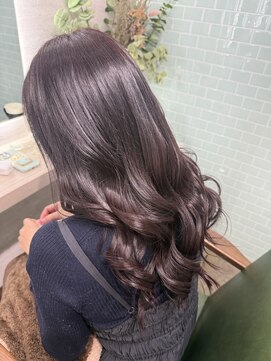 韓国風レイヤー巻き髪
