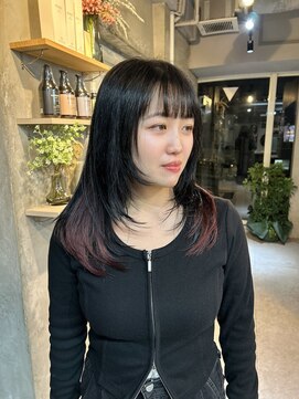 フォート(FORT) m52_インナーレッド/ダブルカラー/レイヤーカット