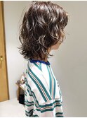 ミディなウルフパーマ