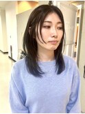 ミディアムレイヤー＊顔周りカット