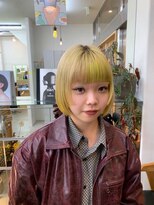 ラプト(rapt)&nbsp;ボブ×ベージュ×ライムグリーン