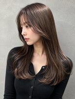 トリニティ(trinity)&nbsp;ブリーチなし ダブルカラー 韓国風 チョコレートブラウン