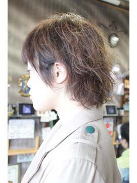 オーバーキャプテンネイキッド(OVER CAPTAIN NAKED) 伸ばしかけフェザーモーヴ