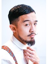 メリケンバーバーショップ コウベ(MERICAN BARBERSHOP KOBE)&nbsp;ビジカジ刈り上げフェード7.3ウエットショート