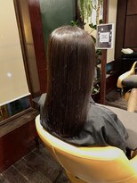 プレゼンスセタガヤ(PRESENCE SETAGAYA) ロング/プラチナカラー/エアストレート/艶カラー