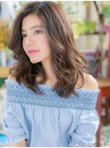 ★アシンメトリー大人可愛いラブカールセミディ10代20代30代★6