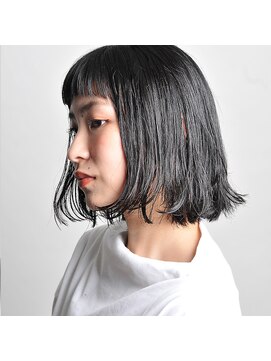 ファースト 吉祥寺(FIRST KICHIJOJI) ショートバング　×　切りっぱなしボブ【FIRST】..毛先パーマ