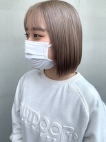 ヘアー アイス ルーチェ(HAIR ICI LUCE) グレージュカラー ベージュカラー ボブ 担当 城倉