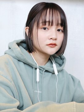 アイティーバイアルバム 八王子店(IT by ALBUM) ワンカールボブ_イヤリングカラーラベンダーカラー_38347