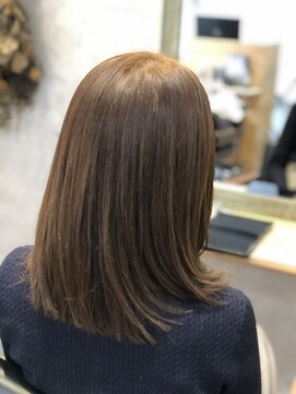 クシュ 所沢東口店(kusyu...) カーキグレージュマッシュショートボブフェザーバングヘナ(所沢)
