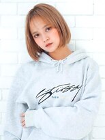 アグ ヘアー エッジ 昭和店(Agu hair edge) 《Agu hair》お手入れ◎ハイトーンミニボブ