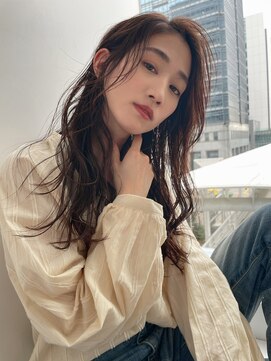 チェレ オレ 新金岡店(Chere ore) センターパートかきあげ大人可愛いロング