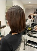 髪質改善/切りっぱなしボブ/美髪/30代40代/［人形町］