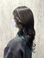 テトテ 門戸厄神店(tetote)&nbsp;【tetote村山サロンスタイル】グリーンインナーカラー