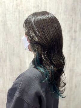 テトテ 門戸厄神店(tetote) 【tetote村山サロンスタイル】グリーンインナーカラー