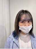20代30代個性派バレイヤージュ裾カラー