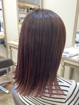 アルターリール(aL ter Rire) 黒髪/グレーベージュ/レイヤーロング/前髪パーマ /中村郁未