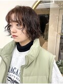 ボブウルフ×パーマ