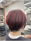 ☆コンパクトショート×ハイライト×チェリーレッド☆