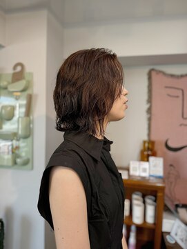 アンドチル 渋谷(AND CHILL) くせ毛カット/パーマ風スタイル/ニュアンスボブ