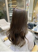 【橋本姫奈】ブリーチなしダブルカラーでオリーブベージュ