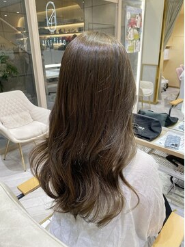 ゼスト フィーノ(ZEST fino) 【橋本姫奈】ブリーチなしダブルカラーでオリーブベージュ