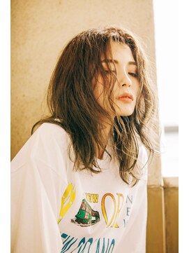 ニュイ 高槻 阪急茨木店(nui) イメチェンアンブレラカラー前髪ウェーブパーマこなれミディ