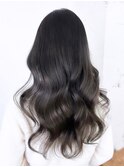 美髪韓国ヘア顔周りレイヤーロングくびれヘア_ba508081