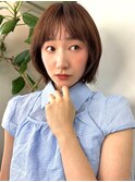 髪質改善ボブヘア小顔カット透明感カラー