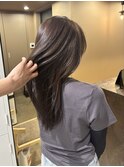 オリーブグレージュ/グレージュ/透明感カラー/水素カラー/艶髪