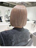【WISTERIA】ミルクティーベージュ/ダブルカラー/ブリーチ/ボブ