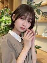 ルエ(rue)&nbsp;【ナチュラルヘア】くびれミディ顔まわりレイヤー　★薄め前髪