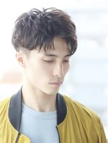 ハレ ヘアサロン(Hale hair salon)&nbsp;Haleブルーブラックニュアンスパーマスパイキーショートバーバー