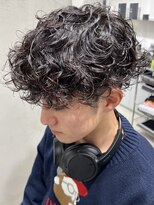 フィフス 栄(fifth)&nbsp;名古屋栄プードルパーマ波巻きプードルシャドウパーマメンズヘア