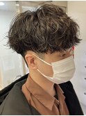 大宮駅シャドウパーマ緩めスパイラルパーマセンターパート30代◆