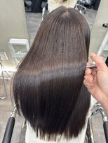 ファビ 渋谷(Fab)&nbsp;くびれヘア/暗めカラー/アプリコットオレンジ/縮毛矯正