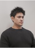 スパイキーショートルーズパーマ
