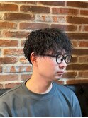 上野/波巻きツイストスパイラル/リバースセンターパート
