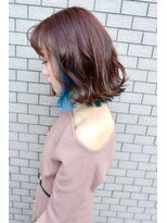 シエ バイ ケンジ 湘南台(sie by KENJE)&nbsp;ダークパープル/ナチュラルショート/夏のヘアアレンジ/湘南台