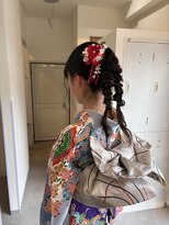 キッカ(kicca) 【kicca】十三詣り/ヘアアレンジ/編みおろし/ツイン編みおろし