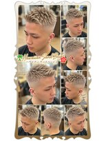 ヘアーファクトリー☆マハロ(Hair Factory☆MAHARO)&nbsp;ハワイアンサンドベージュヘアカラー＆スキンフェード