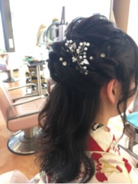 ウェーヴ 浜松小豆餅店(wave) 〈wave小豆餅店〉祝卒業式アレンジ袴着付けへアセット予約受付中