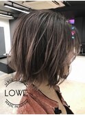 【なつみLOWE】外国人風×バレイヤージュのピンク大人ボブ