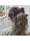 ポニーテール 2(熊本 下通 ヘアセット専門店)