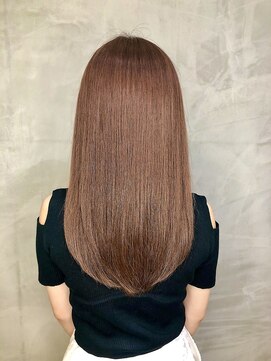 ジーナ セントラル銀座(Zina) セシルカットフリンジウェーブ×大人かわいい前髪ココアブラウン